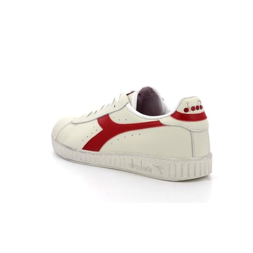 Diadora Unisex Game L Low Waxed Gymnastikschuh, Weiß/Rot, 36 EU von Diadora