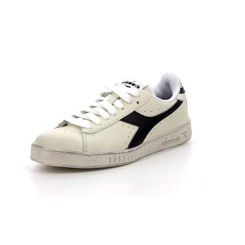 Diadora Unisex Game L Low Waxed Niedrige Turnschuhe, Weiß/Schwarz, 36.5 EU von Diadora