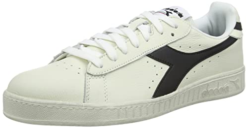 Diadora Unisex Game L Low Waxed Gymnastikschuh, Weiß/Schwarz, 44.5 EU von Diadora