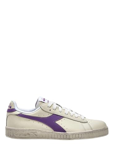 Diadora Unisex Game L Low Waxed Gymnastikschuh, White Violet Berry C6210, 45 EU von Diadora