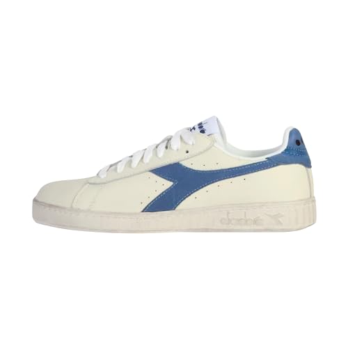 Diadora Unisex Game L Low Waxed Suede Pop Gymnastikschuh, Weiß Blue Bleached Denim, 36 EU Diadora Unisex Game L Low Waxed Suede Pop Gymnastikschuh, Weiß Blue Bleached Denim, 36 EU von Diadora