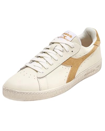 Diadora Unisex Game L Low Waxed Suede Pop Gymnastikschuh, Weiß Milch, 40 EU von Diadora