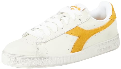 Diadora Unisex Game L Low Waxed Suede Pop Gymnastikschuh, Weiße Ringelblume, 42.5 EU von Diadora