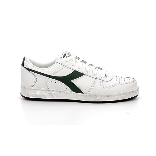 Diadora Unisex Magic Basket Low Icona Gymnastikschuh, Weißes Blatt, 43 EU von Diadora