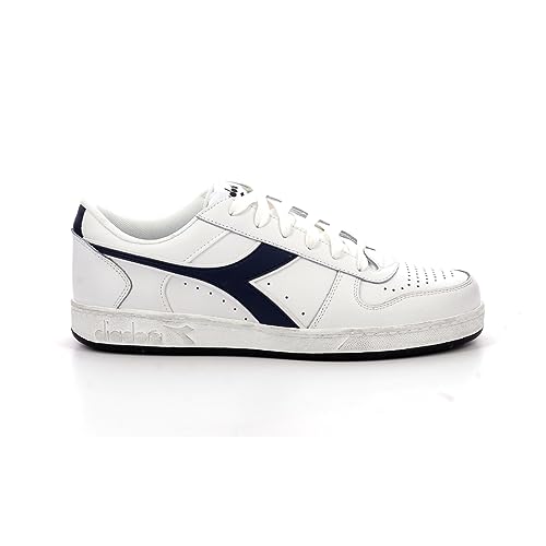 Diadora Unisex Magic Basket Low Icona Gymnastikschuh, White Blue Caspian Sea, 42.5 EU von Diadora