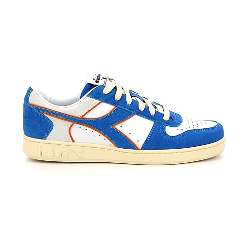 Diadora Unisex Magic Basket Low Suede Leather Gymnastikschuh, Royal White, 39 EU von Diadora