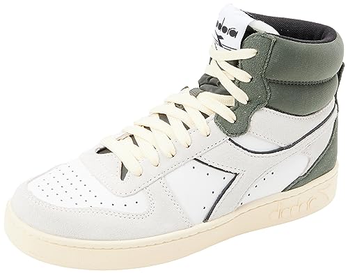 Diadora Unisex Magic Basket Mid Suede Gymnastikschuh, White Dark Forest, 41 EU von Diadora