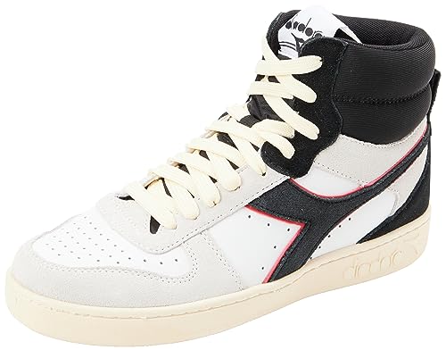 Diadora Unisex Magic Basket Mid Suede Gymnastikschuh, White Ferrari Red Italy, 36 EU von Diadora