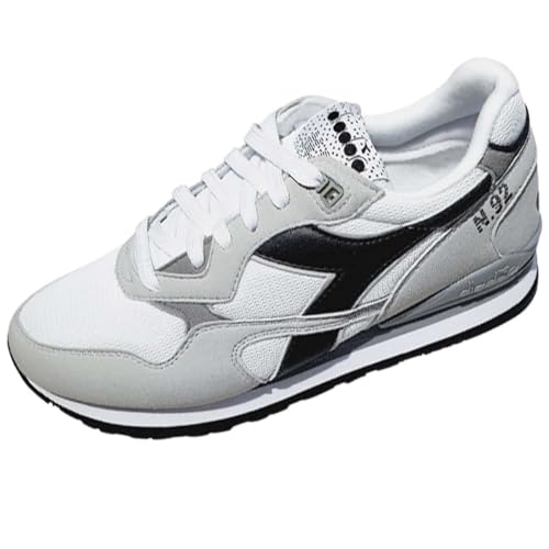 Diadora Unisex Nr. 92 Gymnastikschuh, Weißes Aluminium, 47.5 EU von Diadora