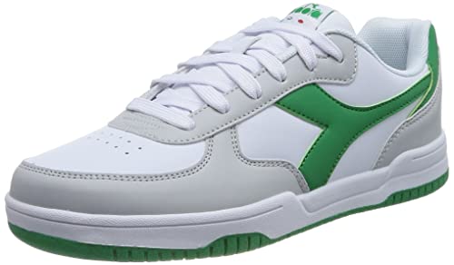 Diadora Unisex Raptor Low High Neck Sneaker, Weiß Wiese Grün, 44 EU von Diadora