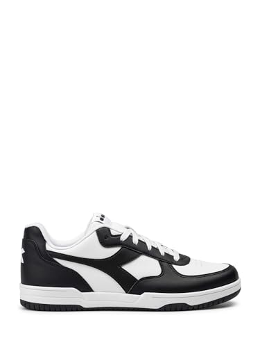 Diadora Unisex Raptor Low Sneaker, Weiß Schwarz Schwarz, 42 EU von Diadora