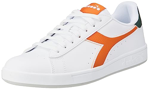 Diadora Unisex TORNEO Gymnastikschuh, White/Burnt ORANGE, 45.5 EU von Diadora