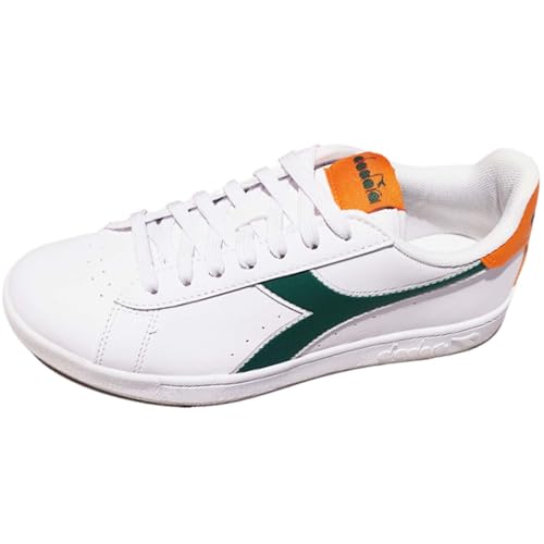 Diadora Unisex Turnier Gymnastikschuh, Weiß Persimmon Orange, 45 EU von Diadora