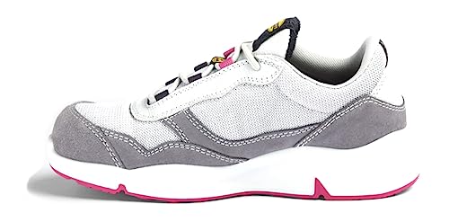 DIADORA UTILITY Chaussures de sécurité basses Femme AHTENA TEXT S1PL FO SR ESD - Gris/Rose 41 - Protection des pieds von Diadora