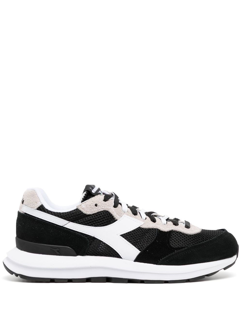 Diadora Sneakers mit Kontrasteinsätzen - Schwarz von Diadora