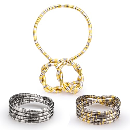 Diakey 3 Pack Biegbare Schlange Halskette für Frauen, verstellbare flexible Twisty Chunky Metall Reifen Schlange Kette Halskette Choker Armband DIY Schmuck (3 Mixed Colors) von Diakey