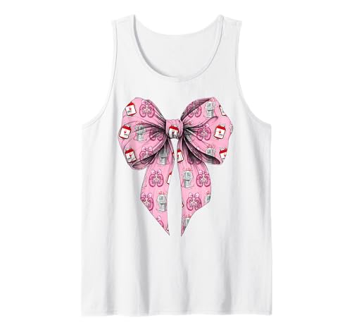 Coquette Bow Dialyse-Techniker Dialyse-Techniker Mädchen Mama Tank Top von Dialysis Nurse Appreciation Nephrology Gifts