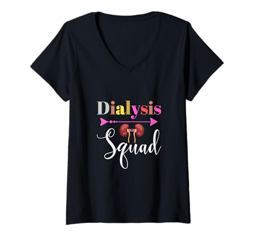 Damen Dialysis Tech - Nephrologie-Hämodialyse-Techniker T-Shirt mit V-Ausschnitt Damen Dialysis Tech - Nephrologie-Hämodialyse-Techniker T-Shirt mit V-Ausschnitt von Dialysis Technician kidneySquad