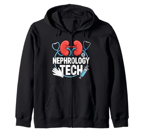 Nephrology Tech Dialyse Krankenschwester Hämodialyse Frauen Kapuzenjacke von Dialysis Technician