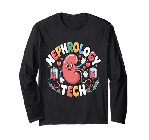 Nephrology Tech Dialyse Krankenschwester Hämodialyse Frauen Langarmshirt von Dialysis Technician