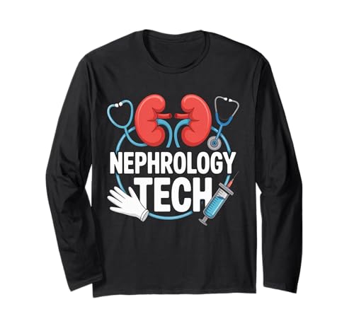 Nephrology Tech Dialyse Krankenschwester Hämodialyse Frauen Langarmshirt von Dialysis Technician
