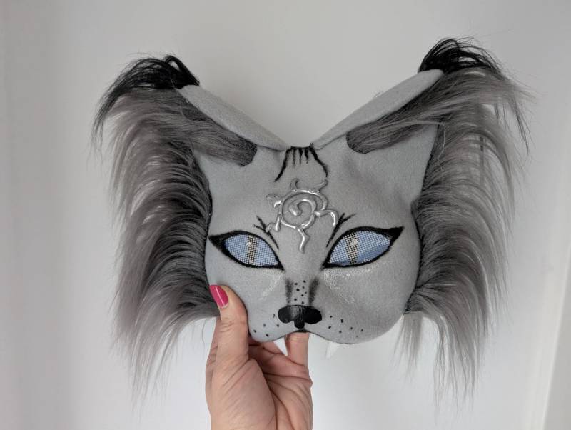 Therian Maske Graue Sonne Katze Cosplay von DiamaniX