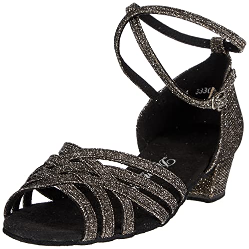 Diamant TANZSCHUHMANUFAKTUR Damen 008-035-510 Tanzschuh, Bronze Glitzer, 35 1/3 EU von Diamant