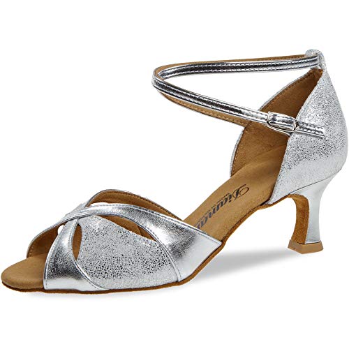 Diamant TANZSCHUHMANUFAKTUR Damen 141-077-463 Tanzschuh, Silber, 34 2/3 EU von Diamant