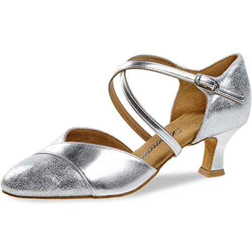 Diamant TANZSCHUHMANUFAKTUR Damen 161-068-505 Tanzschuh, Silber, 37 1/3 EU von Diamant