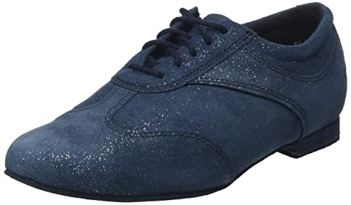 Diamant TANZSCHUHMANUFAKTUR Damen 183-005-537 Tanzschuh, Dunkelblau Glitzer, 34 2/3 EU von Diamant