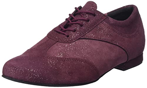 Diamant TANZSCHUHMANUFAKTUR Damen 183-005-567 Tanzschuh, Bordeaux Glitzer, 36 EU(4.5 UK) von Diamant