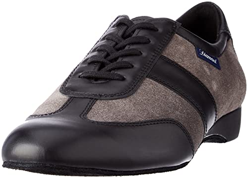 Diamant TANZSCHUHMANUFAKTUR Herren 123-225-376 Tanzschuh, Schwarz Grau, 44 EU Weit von Diamant