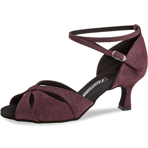 Diamant Damen 141-077-567 Tanzschuh, Bordeaux Glitter, 42 EU von Diamant