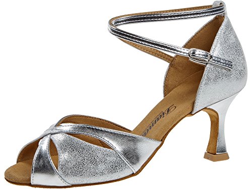 Diamant Damen 141-087-463 Standard- & Latintanzschuhe, Silber (Silber 463), 37 1/3 EU von Diamant