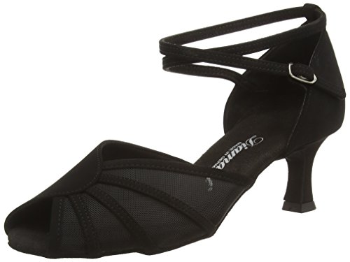 Diamant Damen Latein Tanzschuhe 020-077-040 Standard & Latein, Schwarz Schwarz von Diamant