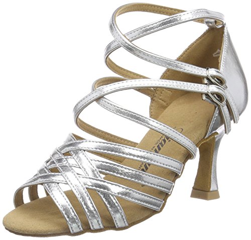 Diamant Damen Latein Tanzschuhe 108-087-013 Standard & Latein, Silber Silber, 35 1/3 von Diamant