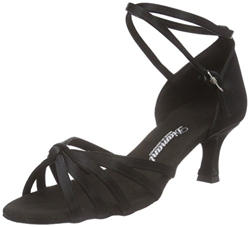 Diamant Damen Latein Tanzschuhe 109-077-091 Damen Standard & Latein, Schwarz (Schwarz), 42 2/3 EU (8.5 Damen UK) von Diamant