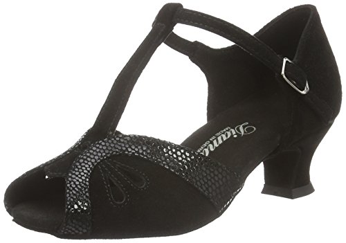 Diamant Damen Tanzschuhe 019-011-208 Standard & Latein, Schwarz (Schwarz), 36 2/3 EU (4 UK) von Diamant