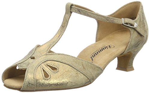 Diamant Damen Tanzschuhe 019-011-311 Standard & Latein, Braun (Bronze Magic) von Diamant