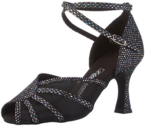 Diamant Damen Tanzschuhe 020-087-183 Standard & Latein, Schwarz (Schwarz-Silber), 35 1/3 EU (3 UK) von Diamant