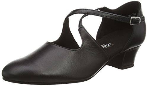 Diamant Mädchen Damen Tanzschuhe 052-102-034 Standard & Latein, Schwarz, 34 von Diamant