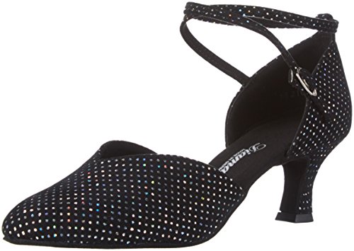 Diamant Damen Tanzschuhe 105-068-155 Standard & Latein, Schwarz (Schwarz/Multicolor), 34 2/3 EU (2.5 UK) von Diamant