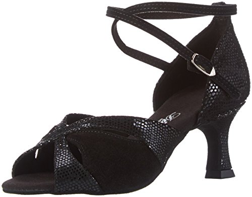 Diamant Damen Tanzschuhe 141-077-084 Standard & Latein, Schwarz (Schwarz), 33 2/3 EU (1.5 UK) von Diamant
