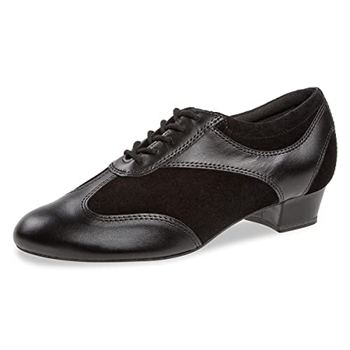 Diamant Damen Tanzschuhe 183-029-070-V - Veloursleder/Leder Schwarz - Normal - 2,8 cm Block - Größe: UK 4 von Diamant