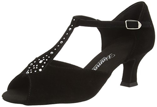 Diamant Damen Tanzschuhe - Standard & Latein 010-064-101 - Schwarz (Schwarz) , 34 von Diamant