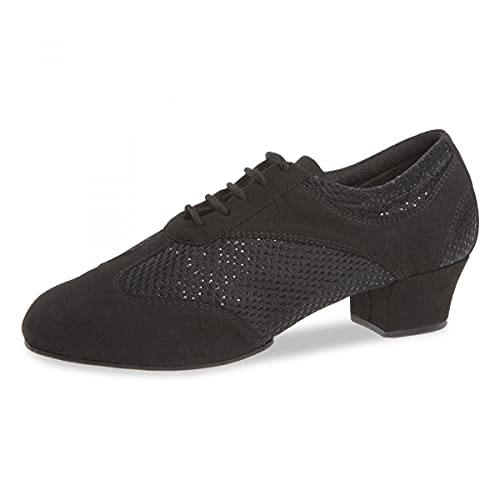 Diamant Damen Trainerschuhe 188-234-548-V - Glitter Schwarz - 3,7 cm Cuban - VarioSpin Sohle - Größe: UK 6 von Diamant