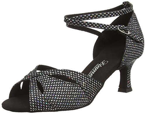 Diamant Diamant Damen Latein Tanzschuhe, Damen Tanzschuhe Standard & Latein, Schwarz (schwarz-silber), 39 1/3 EU (6 UK) von Diamant