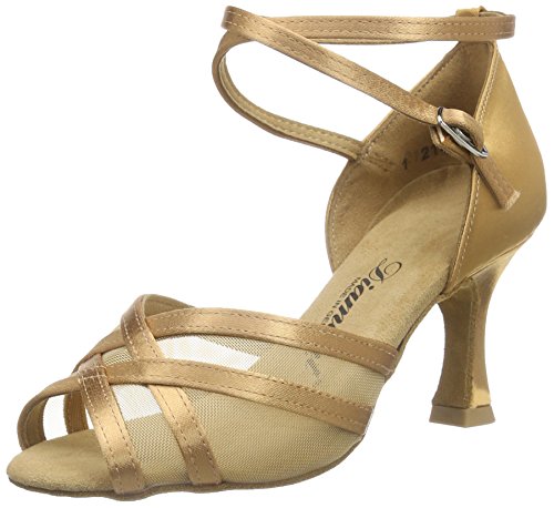 Diamant Diamant Damen Latein Tanzschuhe 035-087-087, Braun (Bronze), 33 1/2 EU (1.5 Damen UK) von Diamant