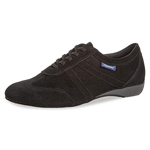 Diamant Herren Tanzschuhe 133-226-001 - Veloursleder Schwarz - Extra Weit - 2,5 cm Keil-Absatz - Größe: UK 12 von Diamant