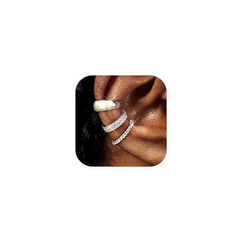 Diamday 3Pcs Ear Cuff Gold Ohrringe Damen Ohne Ohrloch Ohrmanschette Ohrclips Damen Fake Piercing Fake Helix Knorpel Ohrringe Verstellbare Ohrschmuck Ohrklemme Earcuff Silber Gold Diamday 3Pcs Ear Cuff Gold Ohrringe Damen Ohne Ohrloch Ohrmanschette Ohrclips Damen Fake Piercing Fake Helix Knorpel Ohrringe Verstellbare Ohrschmuck Ohrklemme Earcuff Silber Gold von Diamday